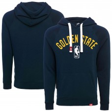 Unisex Golden State Warriors Sportiqe Navy Olsen Tri-Blend Pullover Hoodie
