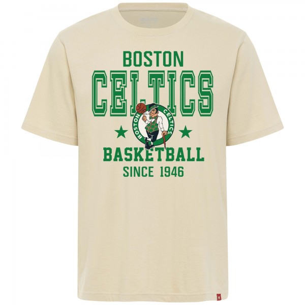 Unisex Boston Celtics Sportiqe Cream Duke Premium T-Shirt