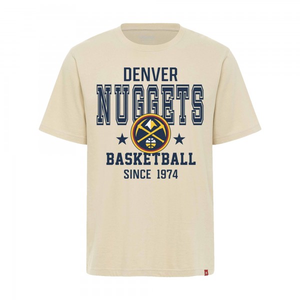 Unisex Denver Nuggets Sportiqe Cream Duke Premium T-Shirt
