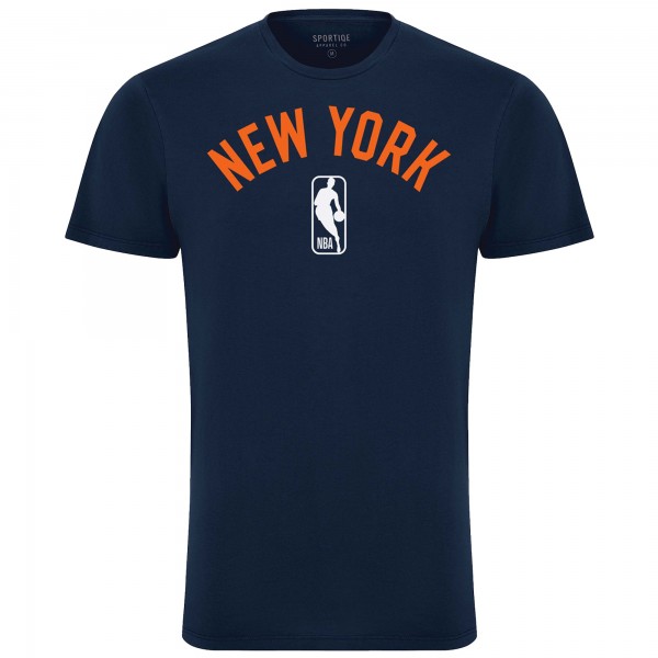 Unisex New York Knicks Sportiqe Navy Bingham T-Shirt