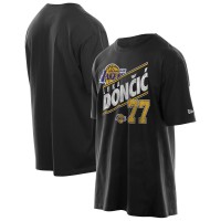 Футболка Los Angeles Lakers Luka Dončić New Era Black Layup Player Oversized