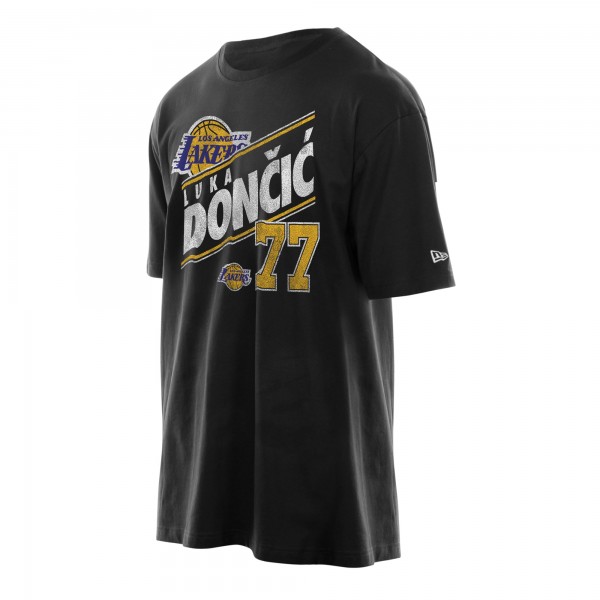 Футболка Los Angeles Lakers Luka Dončić New Era Black Layup Player Oversized
