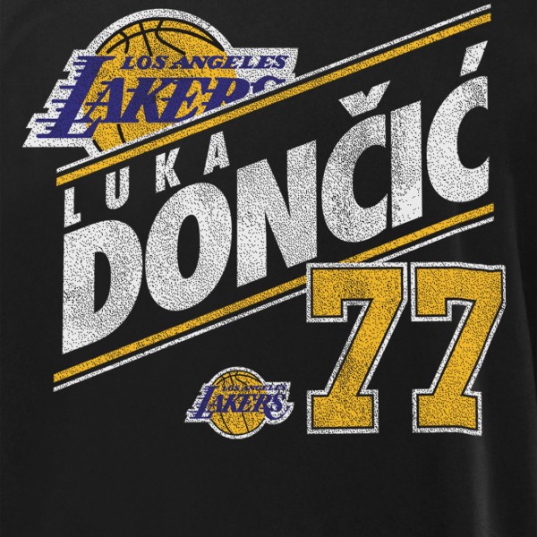 Футболка Los Angeles Lakers Luka Dončić New Era Black Layup Player Oversized