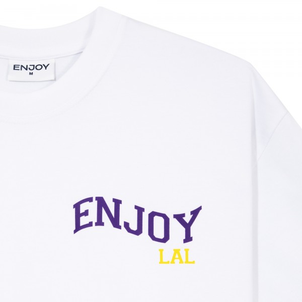 Футболка Unisex Los Angeles Lakers Enjoy Basketball White Hoop Enthusiast Capsule Collection