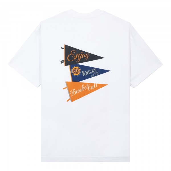 Unisex New York Knicks Enjoy Basketball White Hoop Enthusiast Capsule Collection T-Shirt