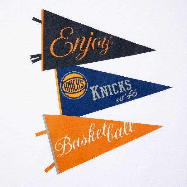 Unisex New York Knicks Enjoy Basketball White Hoop Enthusiast Capsule Collection T-Shirt