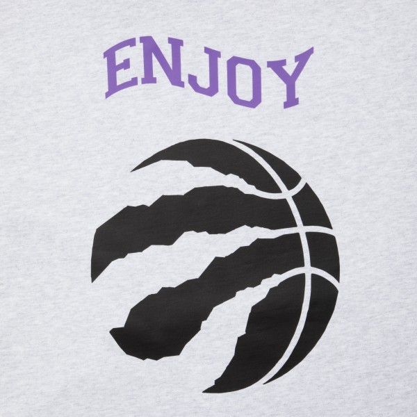 Unisex Enjoy Basketball x Toronto Raptors Heather Gray Hoop Enthusiast Capsule Collection Pullover Hoodie