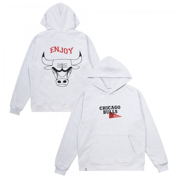 Толстовка Unisex Enjoy Basketball x Chicago Bulls Heather Gray Hoop Enthusiast Capsule Collection
