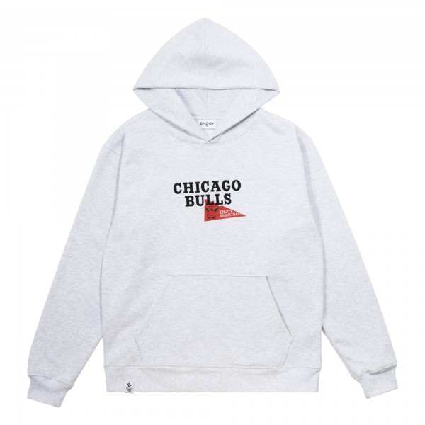 Толстовка Unisex Enjoy Basketball x Chicago Bulls Heather Gray Hoop Enthusiast Capsule Collection