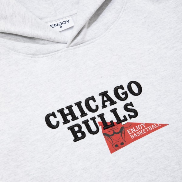 Толстовка Unisex Enjoy Basketball x Chicago Bulls Heather Gray Hoop Enthusiast Capsule Collection