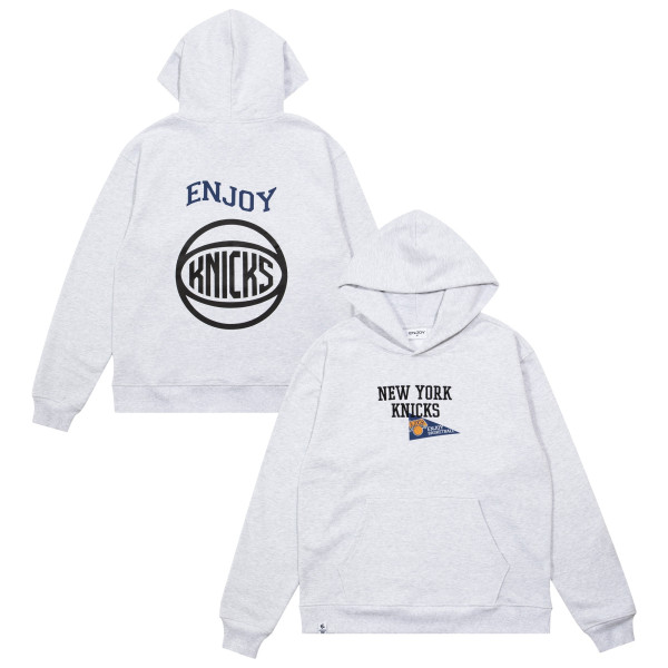 Толстовка Unisex Enjoy Basketball x New York Knicks Heather Gray Hoop Enthusiast Capsule Collection