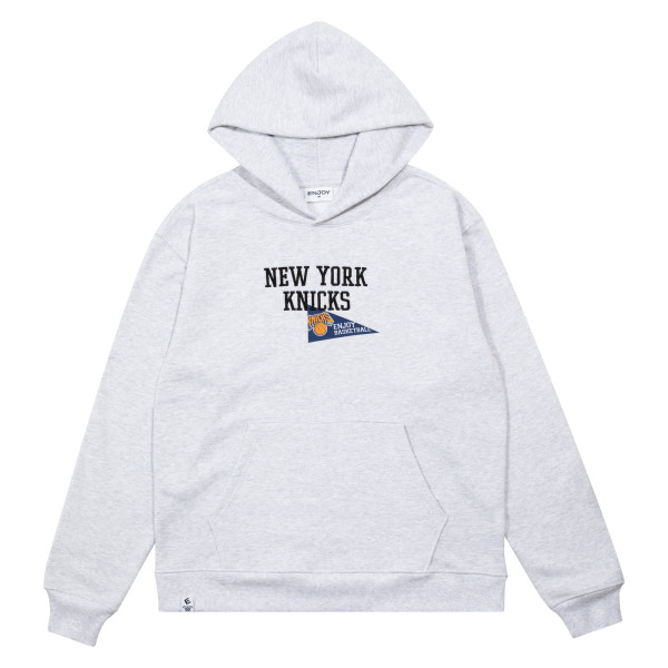 Толстовка Unisex Enjoy Basketball x New York Knicks Heather Gray Hoop Enthusiast Capsule Collection