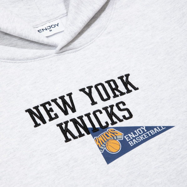 Толстовка Unisex Enjoy Basketball x New York Knicks Heather Gray Hoop Enthusiast Capsule Collection