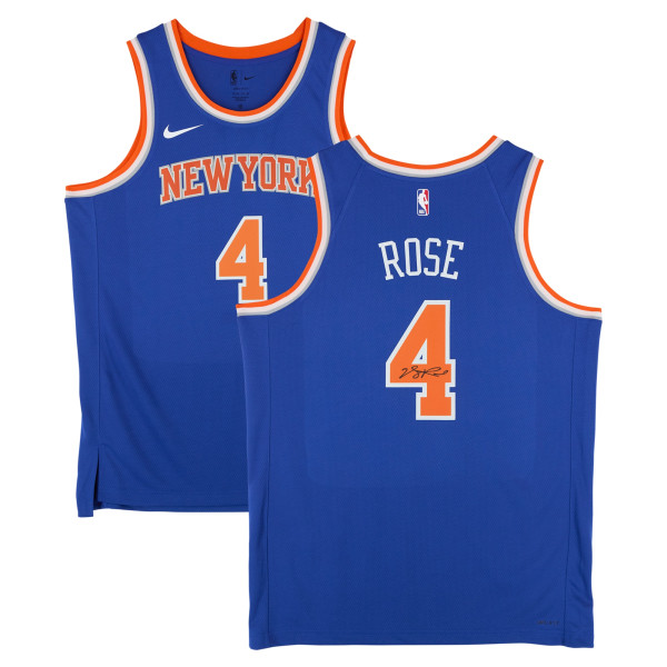 Джерси с автографом Derrick Rose New York Knicks Fanatics Authentic Blue Nike Icon Edition Swingman