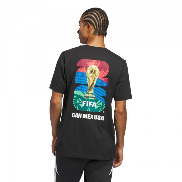adidas 2026 FIFA World Cup Official Graphic T-Shirt - Black