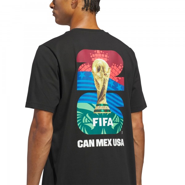adidas 2026 FIFA World Cup Official Graphic T-Shirt - Black