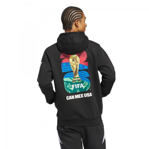 adidas 2026 FIFA World Cup Official Graphic Hoodie - Black