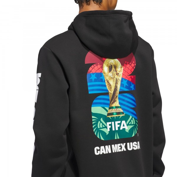 adidas 2026 FIFA World Cup Official Graphic Hoodie - Black