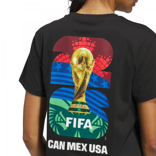adidas Wo2026 FIFA World Cup Official Graphic T-Shirt - Black