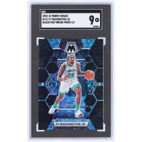 PJ Washington Jr. Charlotte Hornets 2022-23 Panini Mosaic Black Fast Break Prizm #121 #1/1 SGC Authenticated 9 Card