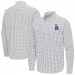 Los Angeles Dodgers Antigua Gray Ellis Woven Tri-Blend Button-Down Shirt