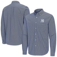 Рубашка New York Yankees Antigua Navy Porter Woven Long Sleeve