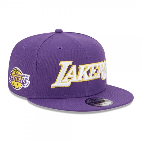 Бейсболка Los Angeles Lakers New Era Purple Jersey Hook Statement Edition 9FIFTY Snapback