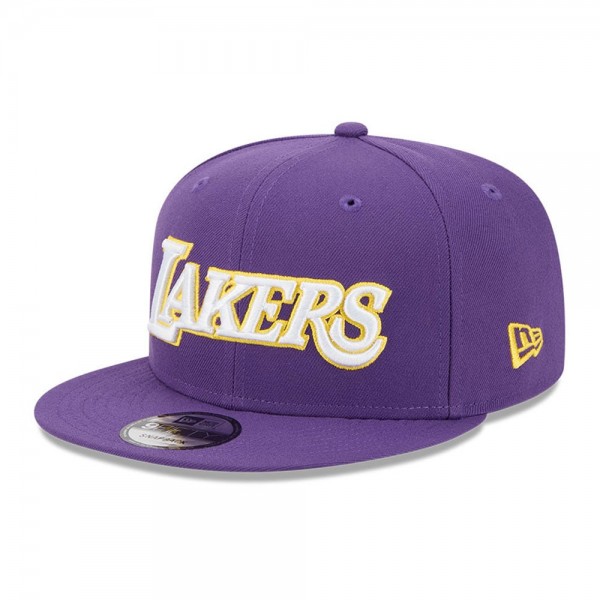 Бейсболка Los Angeles Lakers New Era Purple Jersey Hook Statement Edition 9FIFTY Snapback