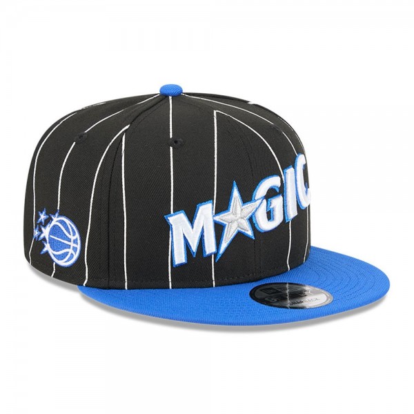 Бейсболка Orlando Magic New Era Black/Blue Jersey Hook Statement Edition 9FIFTY Snapback