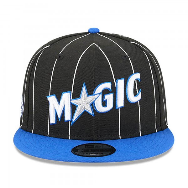 Бейсболка Orlando Magic New Era Black/Blue Jersey Hook Statement Edition 9FIFTY Snapback