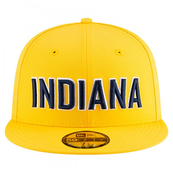 Бейсболка Indiana Pacers New Era Gold Statement Edition Jersey Hook 59Fifty