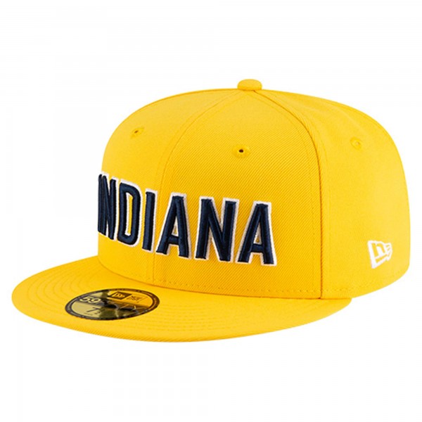 Бейсболка Indiana Pacers New Era Gold Statement Edition Jersey Hook 59Fifty