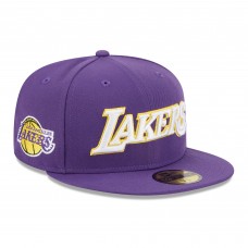 Бейсболка Los Angeles Lakers New Era Purple Jersey Hook Statement Edition 59FIFTY