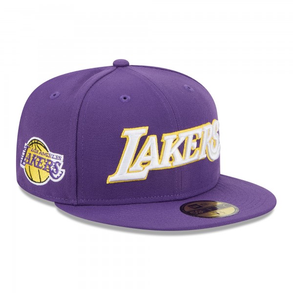 Бейсболка Los Angeles Lakers New Era Purple Jersey Hook Statement Edition 59FIFTY