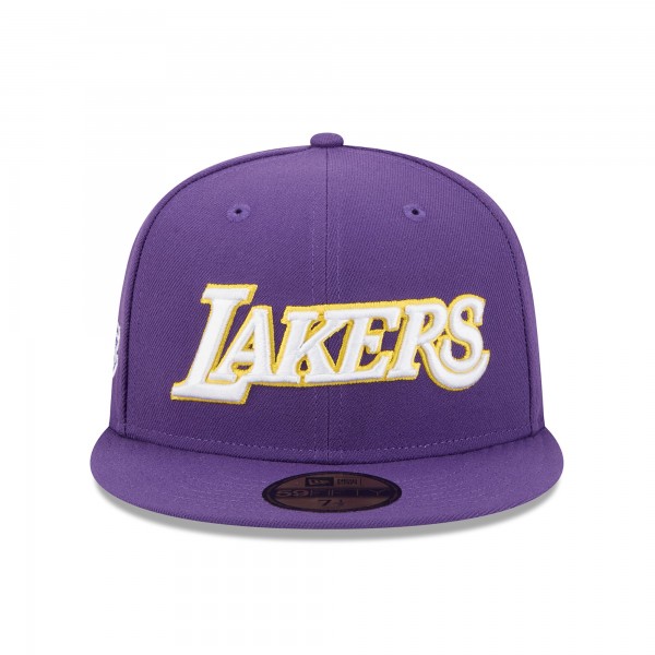 Бейсболка Los Angeles Lakers New Era Purple Jersey Hook Statement Edition 59FIFTY