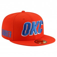 Бейсболка Oklahoma City Thunder New Era Orange Statement Edition Jersey Hook 59Fifty