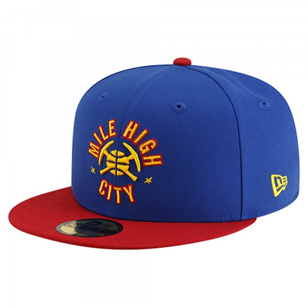 Бейсболка Denver Nuggets New Era Blue Statement Edition Jersey Hook 59Fifty