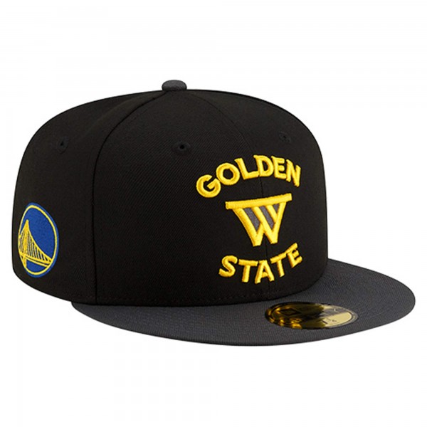 Бейсболка Golden State Warriors New Era Black Statement Edition Jersey Hook 59Fifty