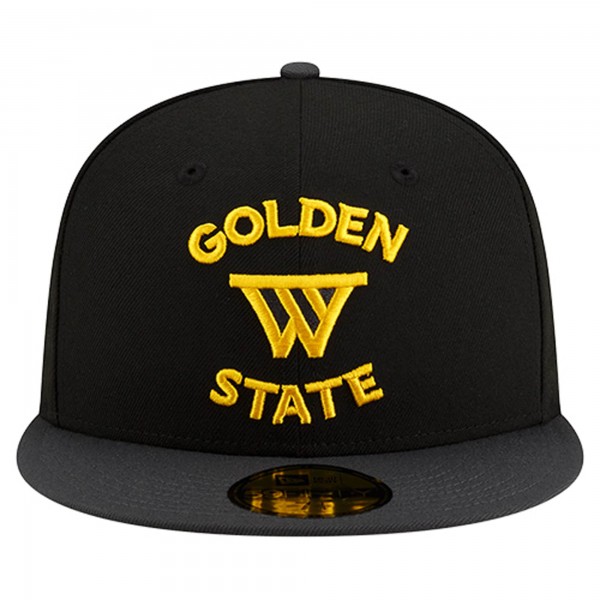 Бейсболка Golden State Warriors New Era Black Statement Edition Jersey Hook 59Fifty
