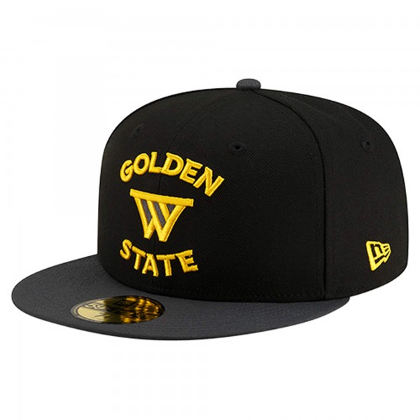 Бейсболка Golden State Warriors New Era Black Statement Edition Jersey Hook 59Fifty