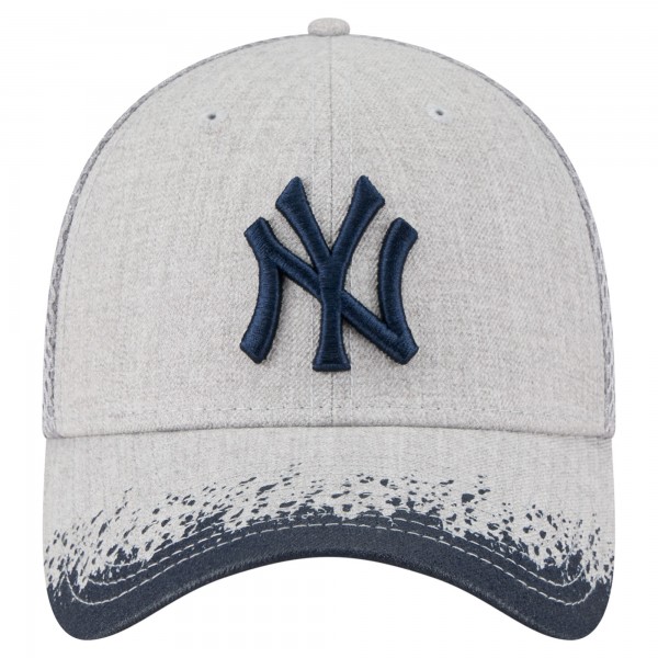 Бейсболка New York Yankees New Era Gray Visor Paint Splatter 39THIRTY