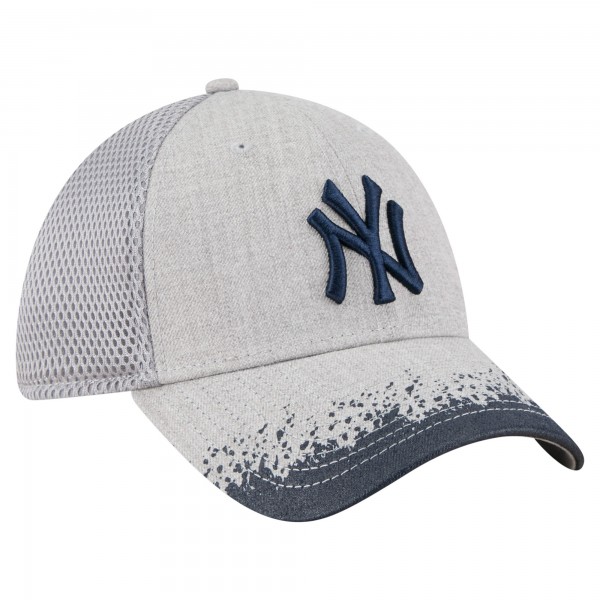 Бейсболка New York Yankees New Era Gray Visor Paint Splatter 39THIRTY