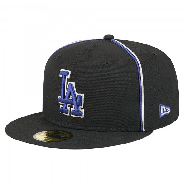 Бейсболка Los Angeles Dodgers New Era Black Soutache 59FIFTY