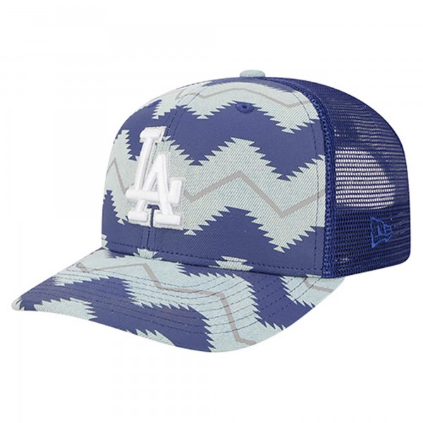 Бейсболка Los Angeles Dodgers New Era Denim/Royal Aztec Denim 9SEVENTY