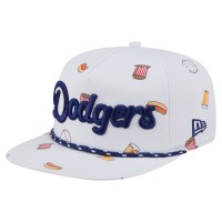 Бейсболка Los Angeles Dodgers New Era White Team Cheer Rope 19TWENTY