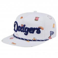 Бейсболка Los Angeles Dodgers New Era White Team Cheer Rope 19TWENTY