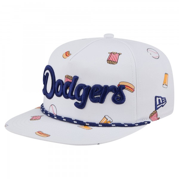Бейсболка Los Angeles Dodgers New Era White Team Cheer Rope 19TWENTY