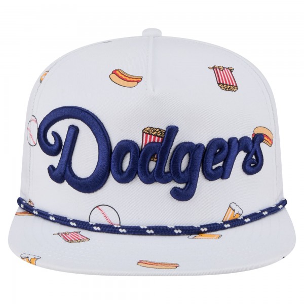 Бейсболка Los Angeles Dodgers New Era White Team Cheer Rope 19TWENTY