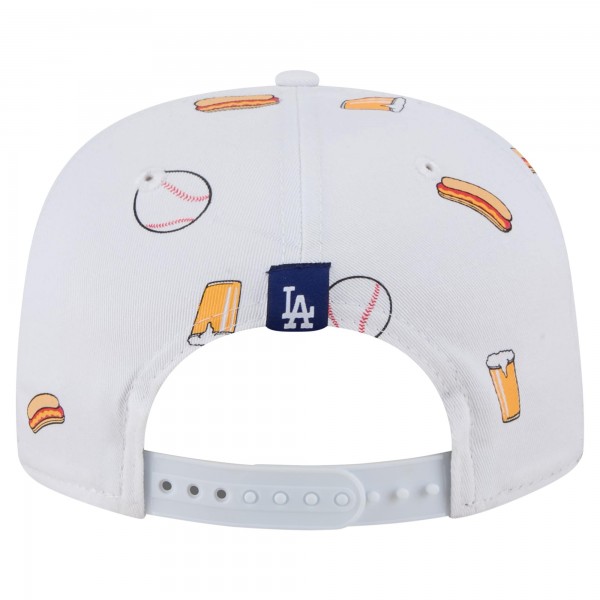 Бейсболка Los Angeles Dodgers New Era White Team Cheer Rope 19TWENTY
