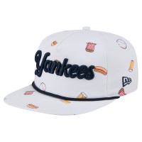 Бейсболка New York Yankees New Era White Team Cheer Rope 19TWENTY